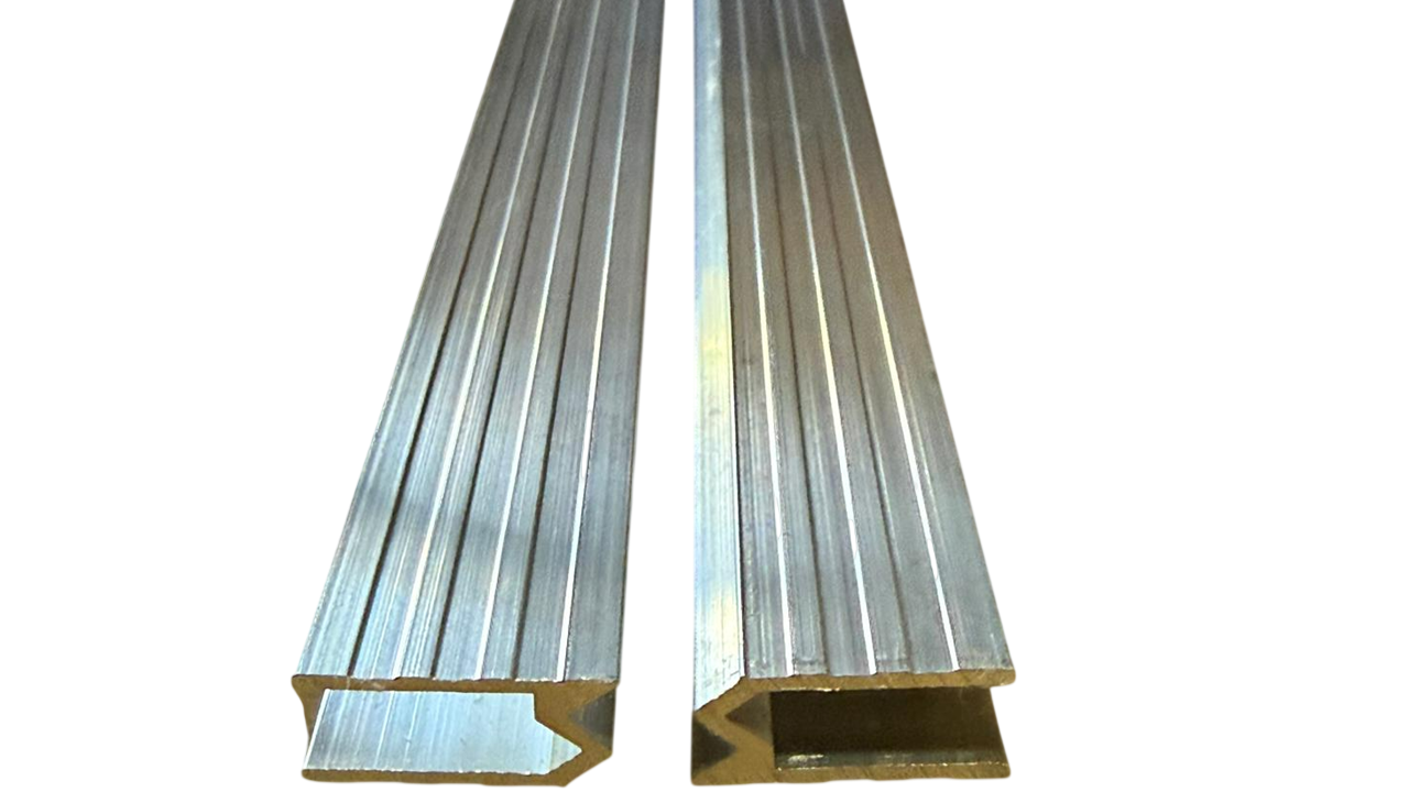 Perfil híbrido 7mm, barra 3mt Alumínio natural DES-1457