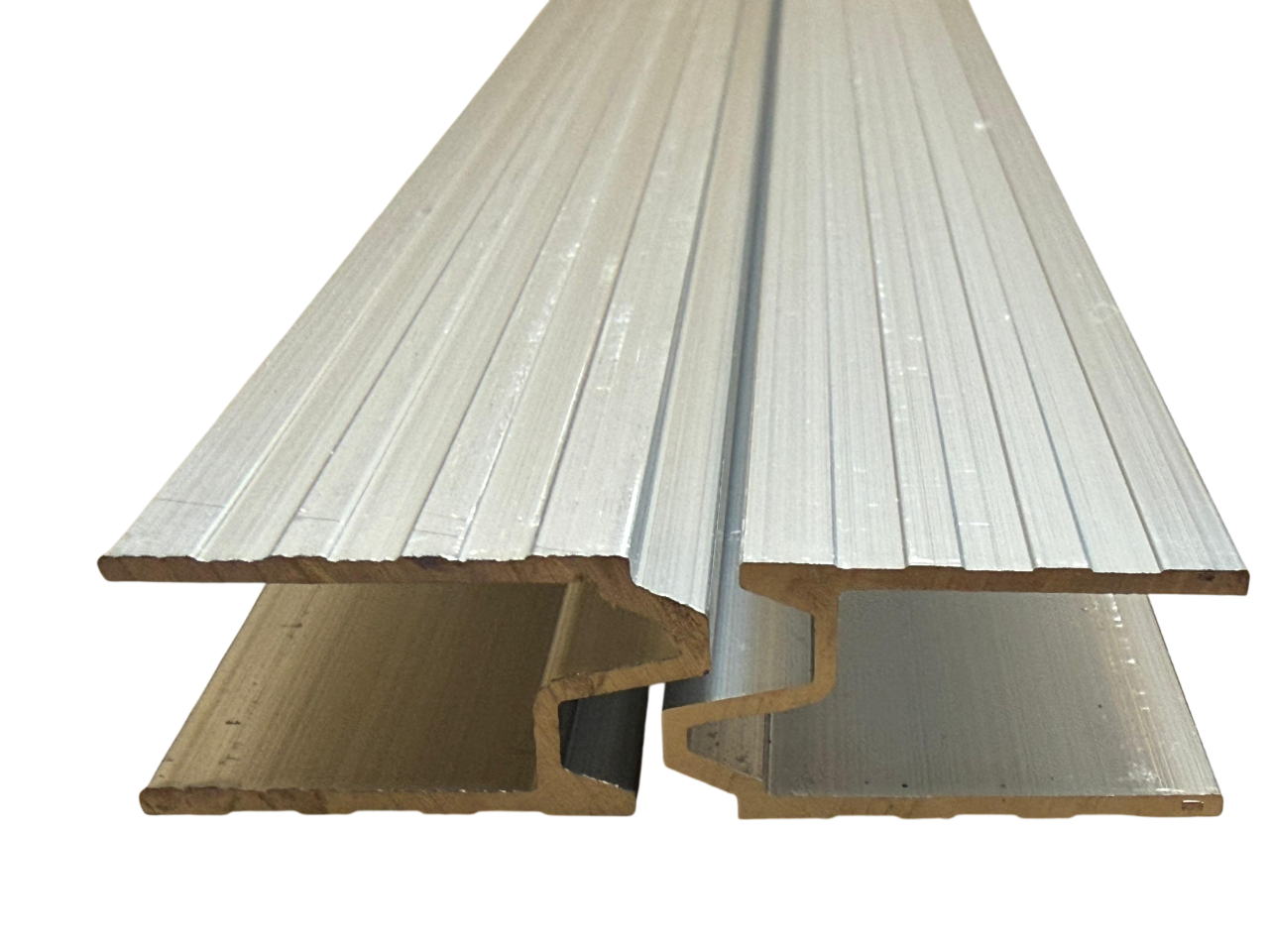 Perfil híbrido 10,8mm, barra 3mt Alumínio natural