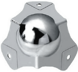 Canto bola c/rebaixo perfil de 30mm QB11-CK