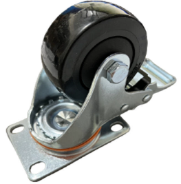 Roda 3" polegadas c/freio BK88 JL30S-TPE